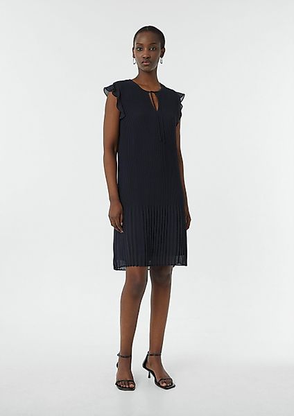 comma Minikleid Kleid Kurzes Plissee-Kleid mit günstig online kaufen