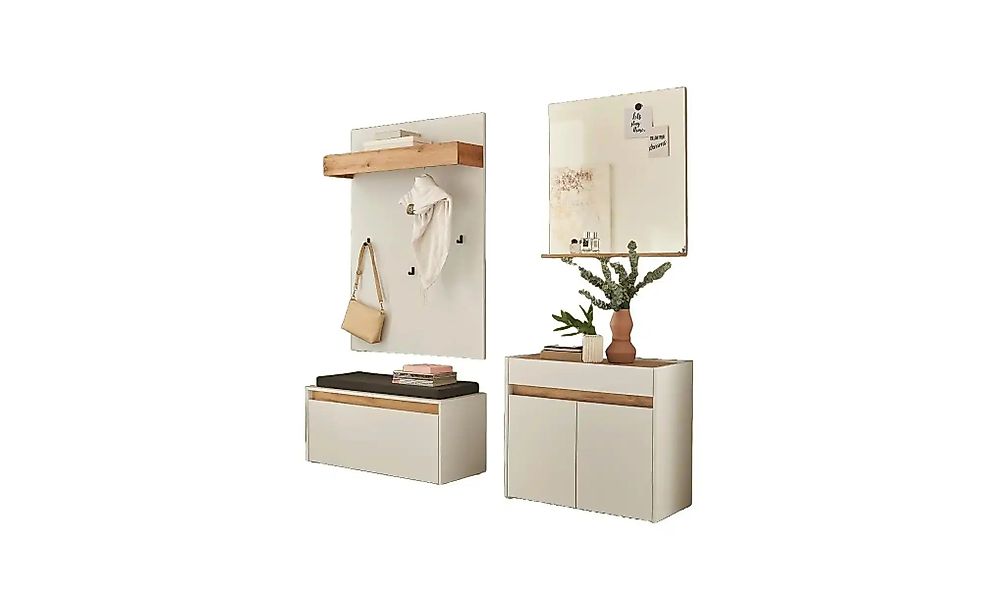 Garderobenkombination   ¦ weiß ¦ Maße (cm): B: 190 H: 180 Garderoben & Klei günstig online kaufen