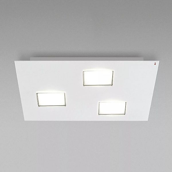 Fabbian Quarter - weiße LED-Deckenlampe 3flg. günstig online kaufen