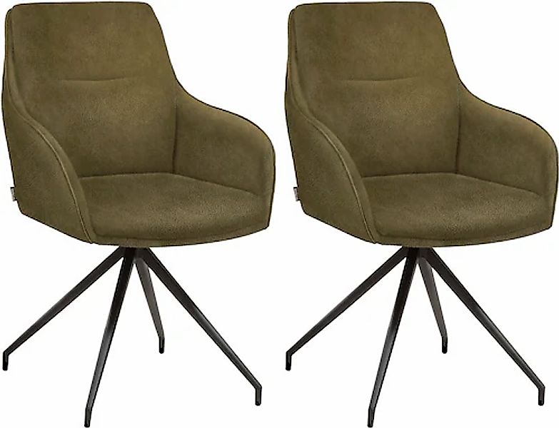 OMG Design Esszimmerstuhl »Tijn«, (Set), 2 St., Stoff, Drehstuhl, Armlehnen günstig online kaufen