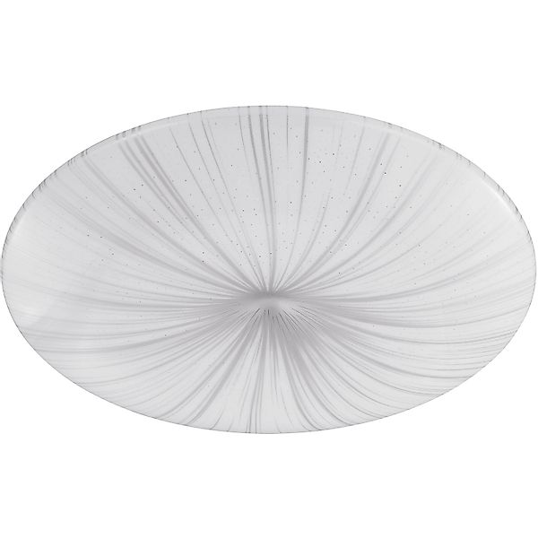 EGLO Deckenleuchte NIEVES Deckenlampe, Kristalleffekt, weiß, günstig online kaufen