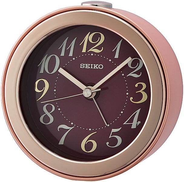 Seiko Quarzwecker Wecker, Beleuchtung, Piepalarm, durchlaufende Sekunde, Sc günstig online kaufen