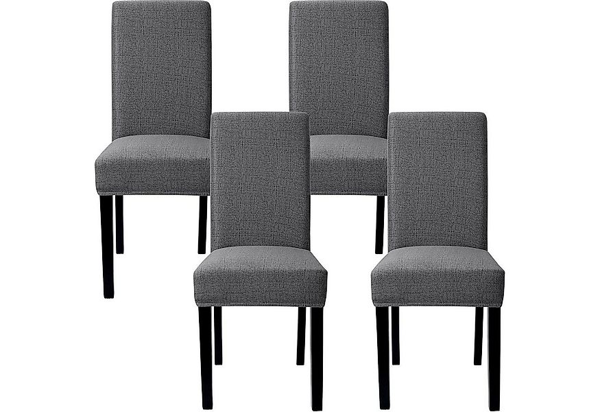 LuxusKollektion Esszimmerstuhl Stuhlhussen 4er Set Stretch Abnehmbar Waschb günstig online kaufen