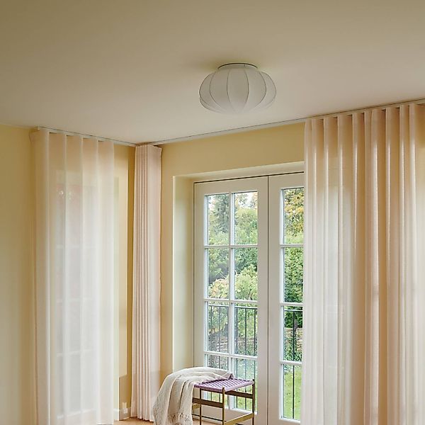 Deckenleuchte Aeron, Textil, weiß, Ø 40 cm günstig online kaufen