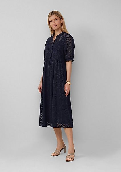 s.Oliver Midikleid Kleid Semitransparentes Maxikleid mit Futter günstig online kaufen