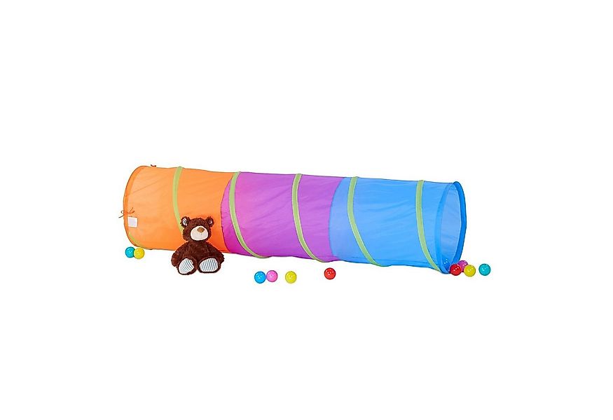 relaxdays Spieltunnel Farbenfroher Spieltunnel für Kinder günstig online kaufen