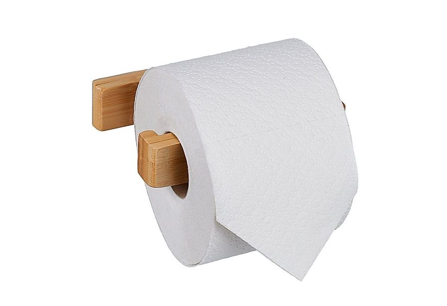relaxdays Toilettenpapierhalter Bambus günstig online kaufen