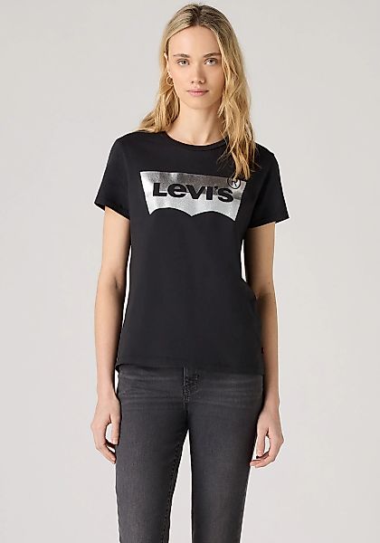 Levis Rundhalsshirt "THE PERFECT TEE" mit Logo im Metallic-Holo Print günstig online kaufen