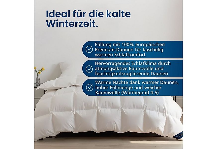 DormiGood Daunenbettdecke 2er Set Premium Daunendecke Winter, Extra Warm & günstig online kaufen