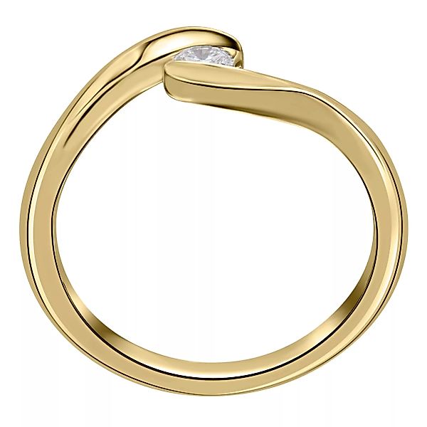 ONE ELEMENT Diamantring "0,25 ct Diamant Brillant Spannfassung Ring aus 585 günstig online kaufen