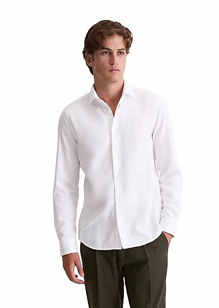 Marc OPolo Langarmhemd "aus Bio-Baumwoll-Twill" günstig online kaufen