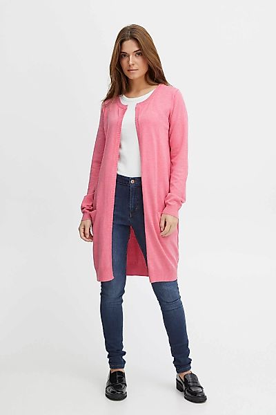 Pulz Jeans Strickjacke PZSARA Lange Strickjacke mit Tacshen günstig online kaufen