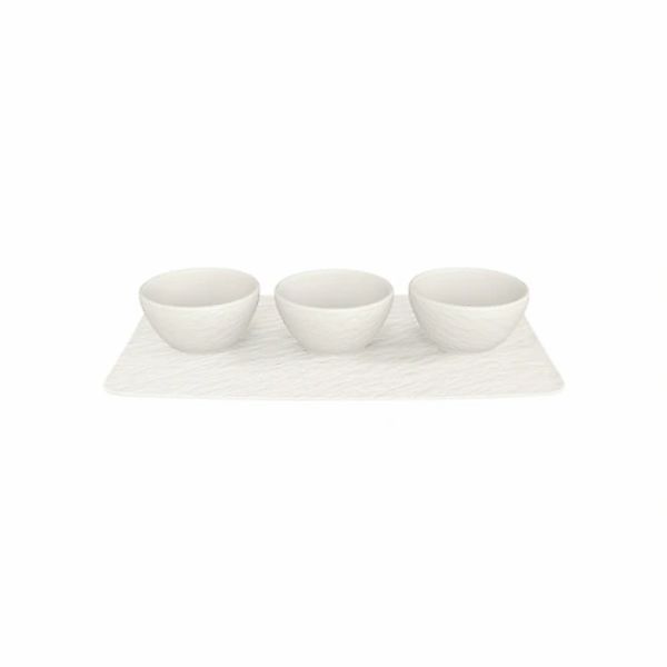 Villeroy & Boch Dipschale »Dipschälchen-Set Manufacture Rock 3er Set weiß« günstig online kaufen