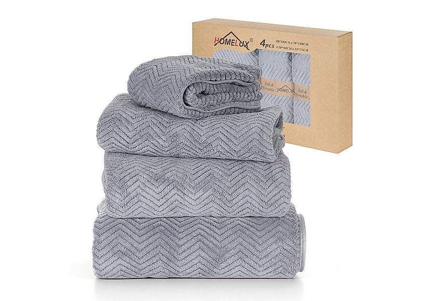HOMELUX Handtuch Set 2 / 3 / 4 teilig Badetuch Set + Towel saugstarkes Frot günstig online kaufen