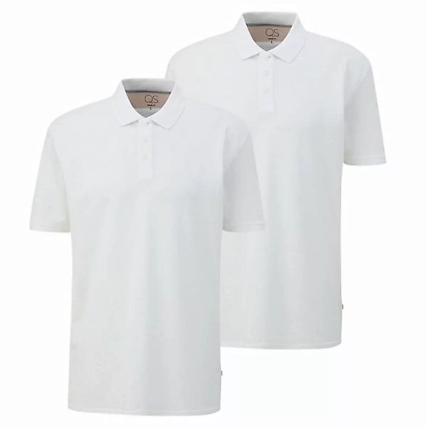 QS Poloshirt Polo-Shirt Kragen, Knöpfe, Regular fit, kurzarm, 2er Pack günstig online kaufen