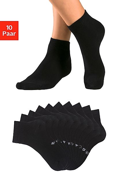 H.I.S Kurzsocken Packung, 10 Stk. tlg. mit eingestrickten Symbolen günstig online kaufen
