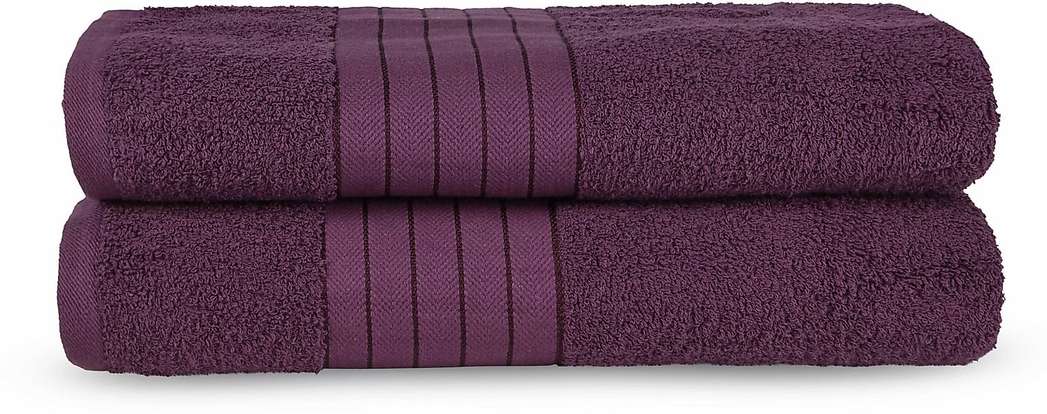 good morning Badetuch »Uni Towels«, (2 St., 2er Set Badetücher 70 x 140 cm) günstig online kaufen