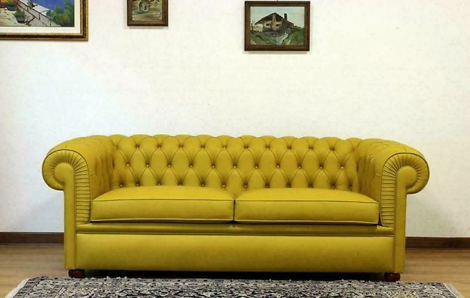 JVmoebel Chesterfield-Sofa, Chesterfield Sofa Couch Leder Sofas Couchen Pol günstig online kaufen