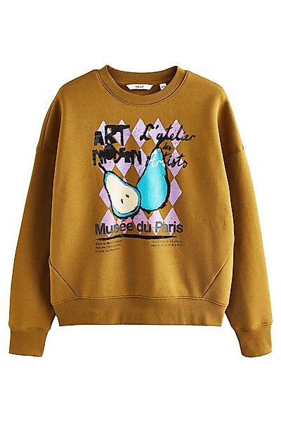 Next Sweater Langarm-Sweatshirt mit Rundhals, Obst-Grafik (1-tlg) günstig online kaufen
