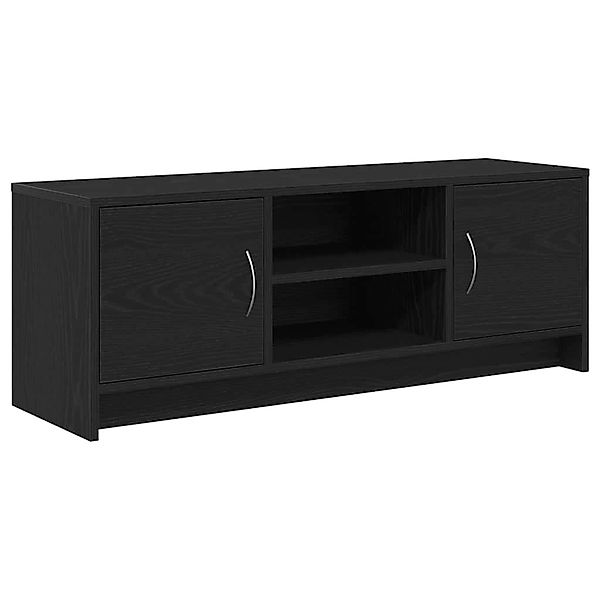 vidaXL TV-Schrank Eiche Schwarz 102x30x37,5 cm Holzwerkstoff 862411 günstig online kaufen
