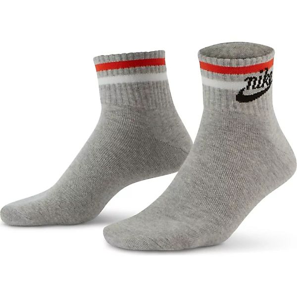 Nike Sportswear Everyday Essential Ankle Socken EU 38-42 Grey Heather / Bla günstig online kaufen