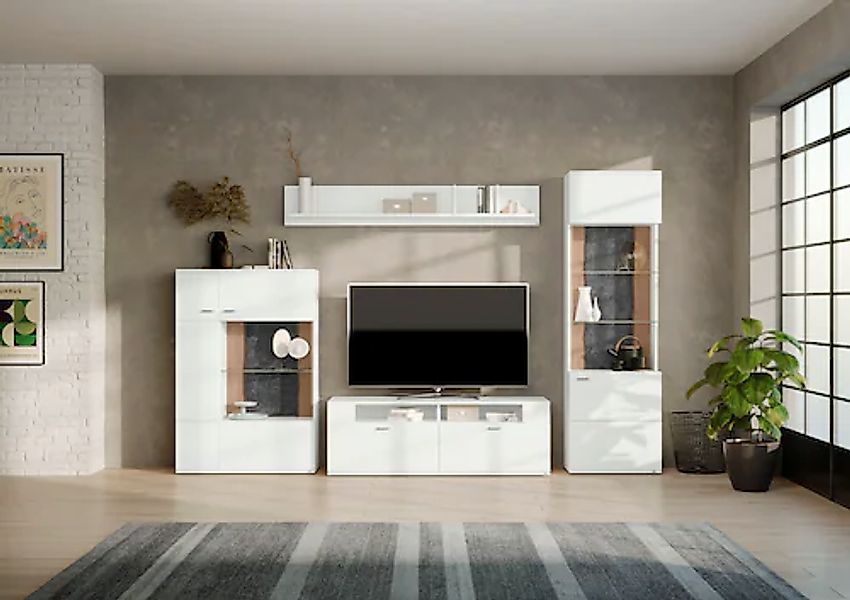 set one by Musterring Wohnwand »TACOMA« Set, 4 Stk. tlg. Typ 52, mit Wandbo günstig online kaufen