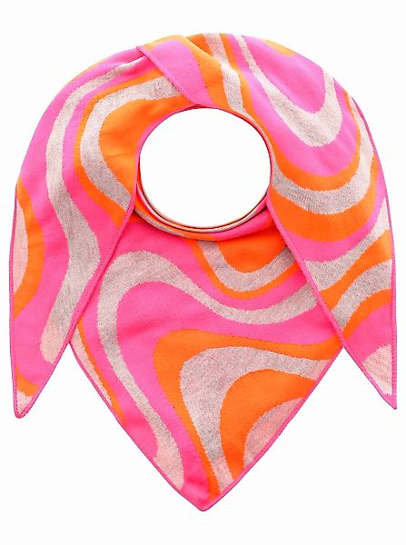Zwillingsherz Dreieckstuch ""Happy Waves"" auffallendes Muster, Strick, wär günstig online kaufen