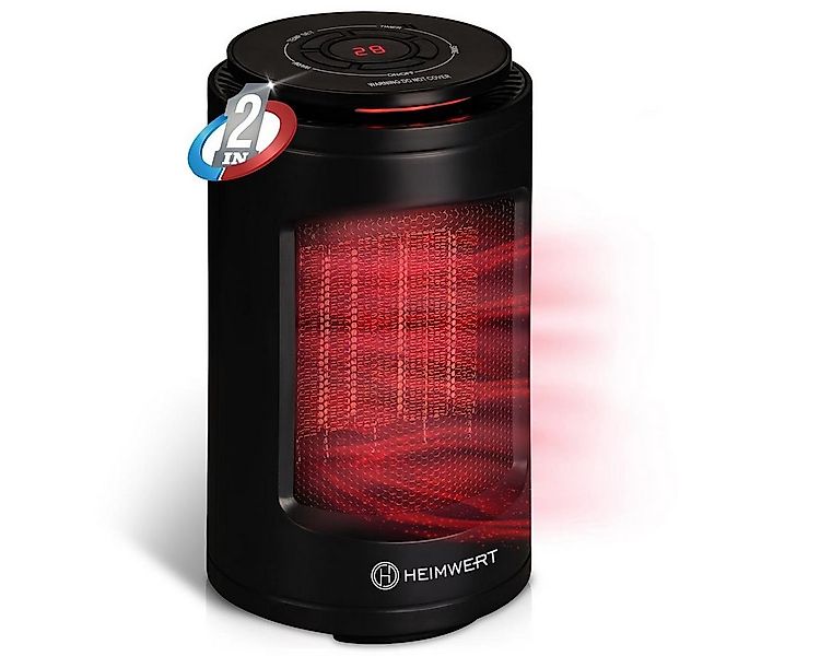 HEIMWERT Infrarotstrahler Heizlüfter 1200Watt Schnellheizer Heizer, 1200 W günstig online kaufen