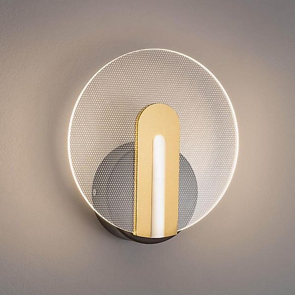 LED Wandleuchte Siderno in Gold und Schwarz 7W 596lm günstig online kaufen