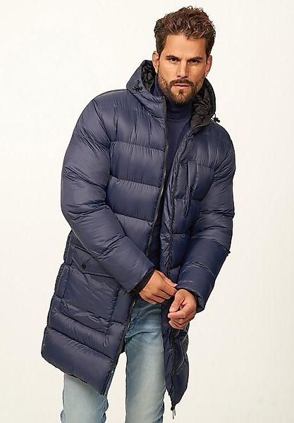 SOULSTAR Parka mit Kapuze als Winterjacke - Langer Steppmantel Herren warme günstig online kaufen