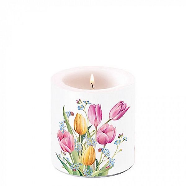 Ambiente Luxury Paper Products Stumpenkerze Blumen günstig online kaufen