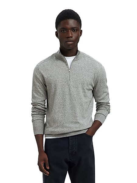 Selected Troyer SLHBERG HALF ZIP CARDIGAN NOOS Baumwolle, regular fit günstig online kaufen