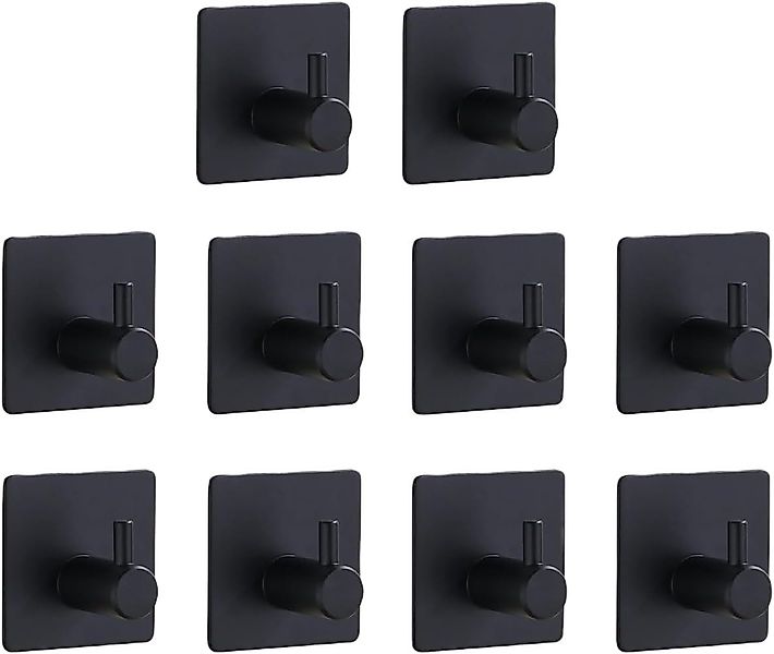 TECBULL Handtuchhaken Klebehaken aus Edelstahl, Wandhaken selbstklebend, Kü günstig online kaufen