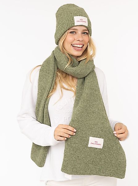 Zwillingsherz Strickmütze "Zwillingsherz Patch" gerippt, mit günstig online kaufen