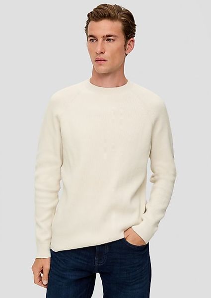 s.Oliver Strickpullover Strickpullover mit Rippstruktur günstig online kaufen