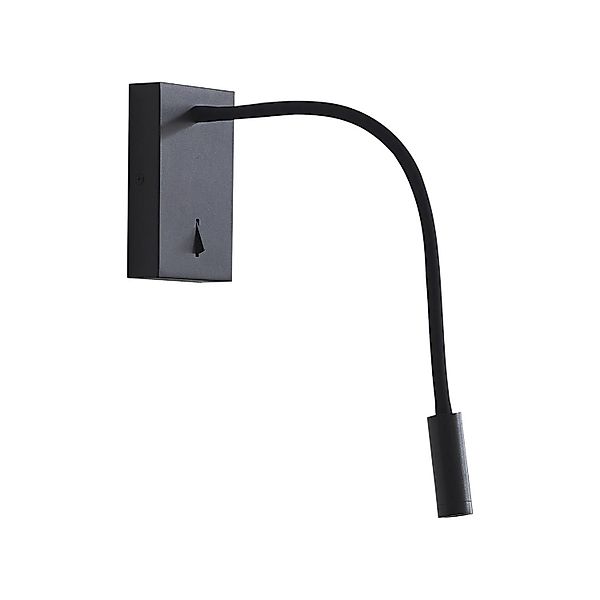 Lucande LED Wandleuchte Wandlampe Innen Hetti 10020471 in Schwarz aus Metal günstig online kaufen