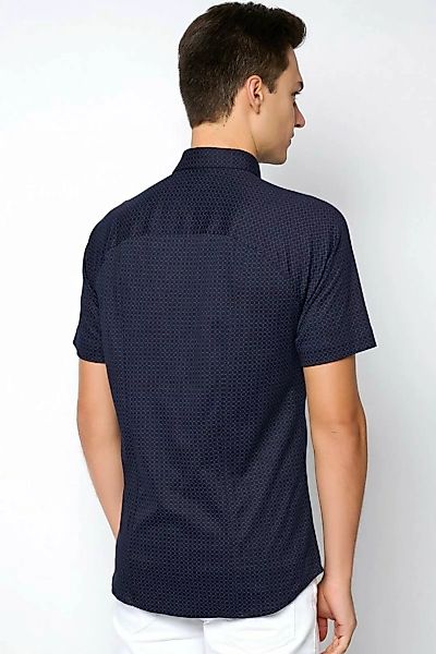 Desoto Short Sleeve Jersey Hemd Druck Navy  - Größe 3XL günstig online kaufen
