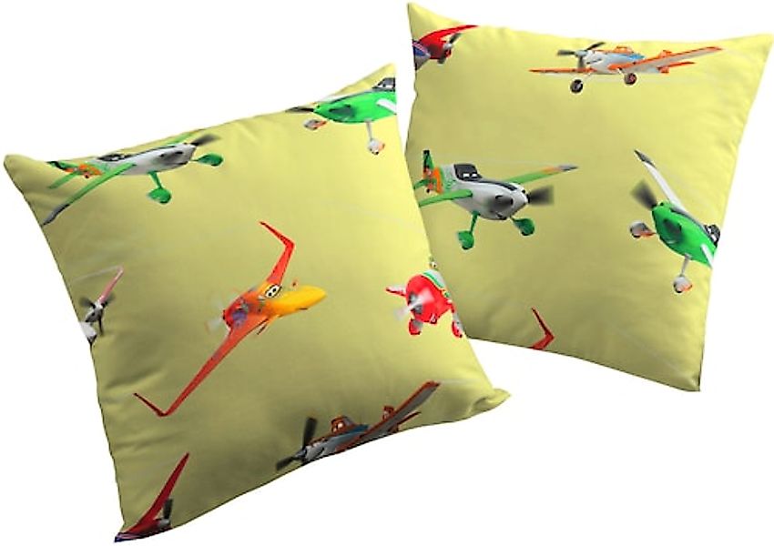 Wirth Dekokissen "Planes Action" Disney, Kissenhülle ohne Füllung, 2 Stück günstig online kaufen