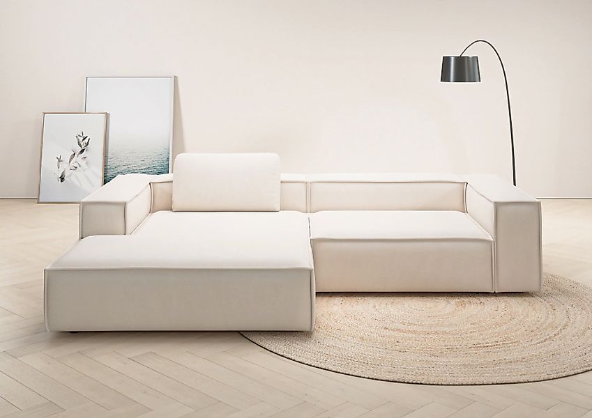 Home affaire Ecksofa "Watertown, modernes XXL L-Form, 306 cm breit" Großzüg günstig online kaufen