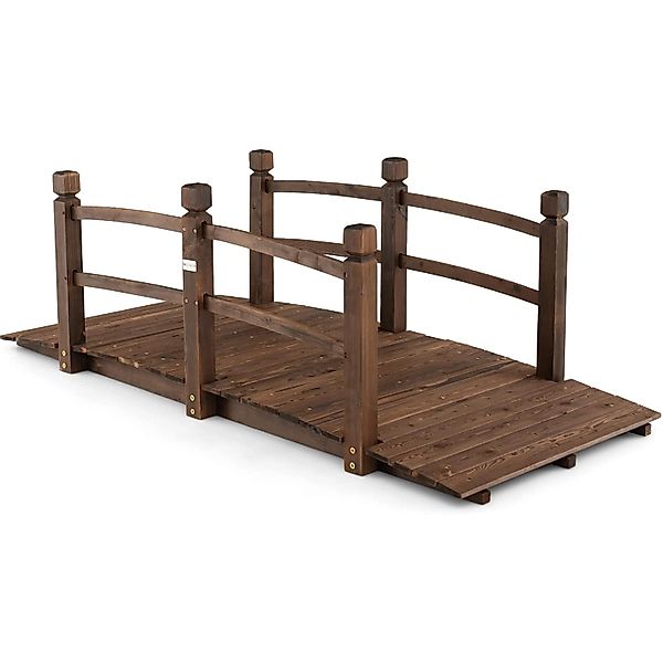 Costway Teichbrücke Gartenbrücke Dekobrücke 171,5 x 75,5 x 58 cm günstig online kaufen