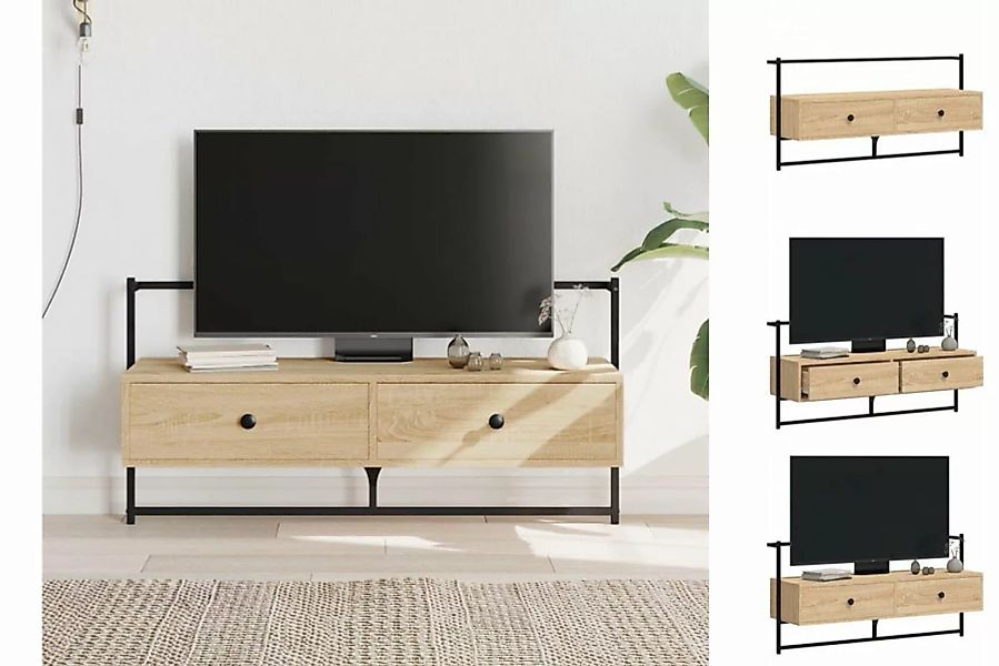 vidaXL TV-Schrank TV-Wandschrank Sonoma-Eiche 100,5x30x51 cm Holzwerkstoff günstig online kaufen