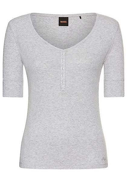 BOSS ORANGE Henleyshirt Espen Premium Damenmode mit Knopfleiste am V-Aussch günstig online kaufen