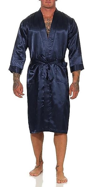 EloModa Morgenmantel Herren Morgenmantel Robe Bathrobe Bademantel Satin, M günstig online kaufen