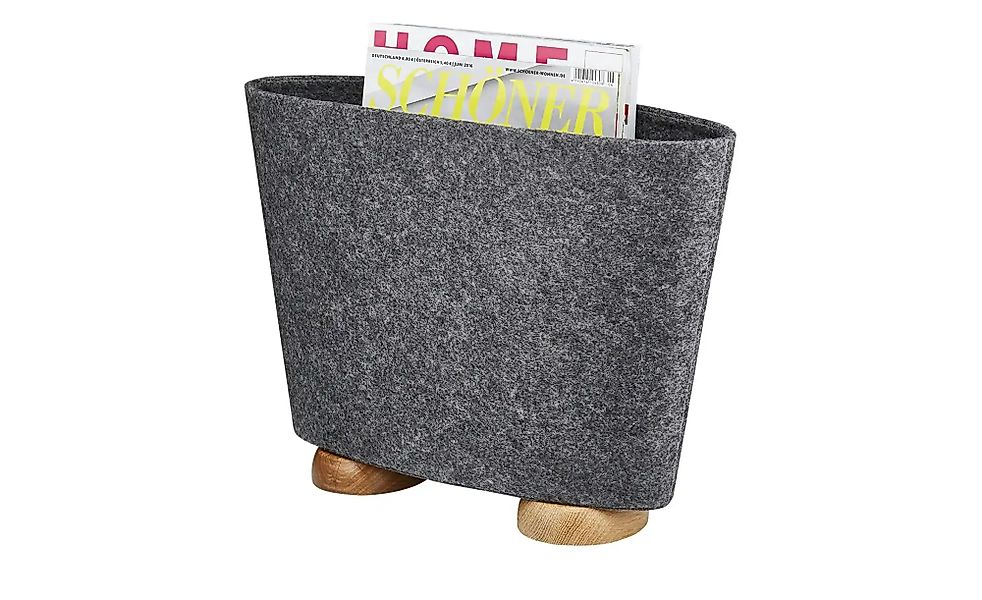Zeitungsständer  Sammla Gazetta ¦ grau ¦ Filz ¦ Maße (cm): B: 40 H: 28 T: 1 günstig online kaufen