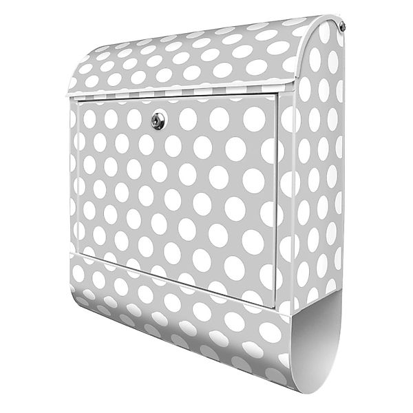 Banjado Design Briefkasten Silber Pulverbeschichtet, 39x47x14cm, 2 Schlüsse günstig online kaufen