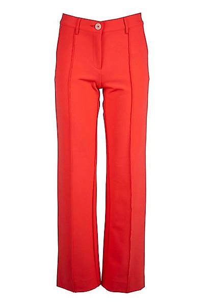 Faber Stoffhose Ausgestellte Stoffhose mit Längsbiesen in Farbe Koralle mit günstig online kaufen