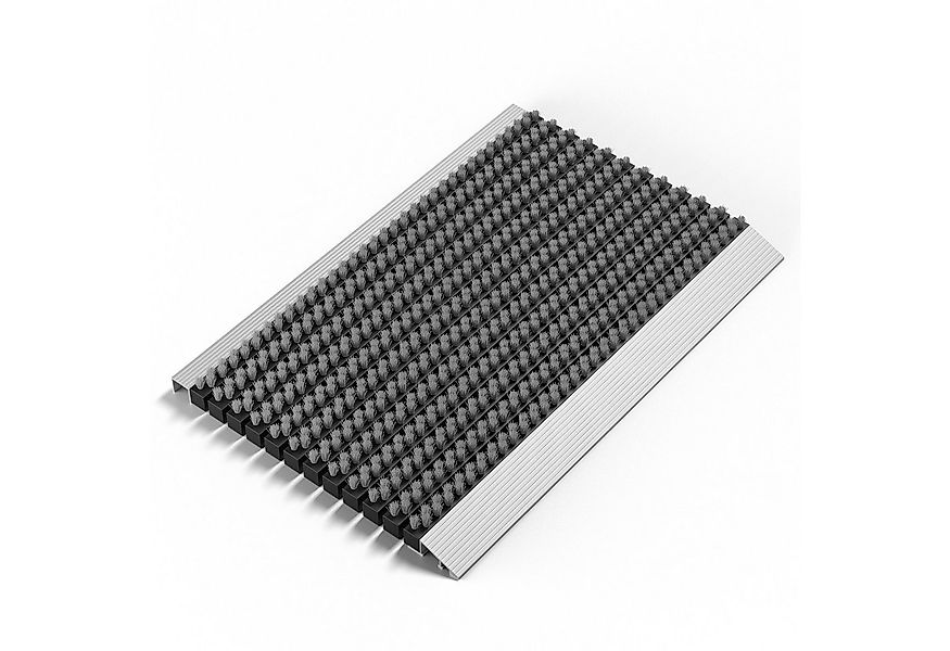 WEST & EAST Fußmatte mit Bürsten für draußen, schwarz Schmutzfangmatte, Sch günstig online kaufen