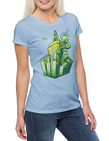 Urban Backwoods Print-Shirt King Kang Damen T-Shirt King Mars Geek Nerd Kon günstig online kaufen