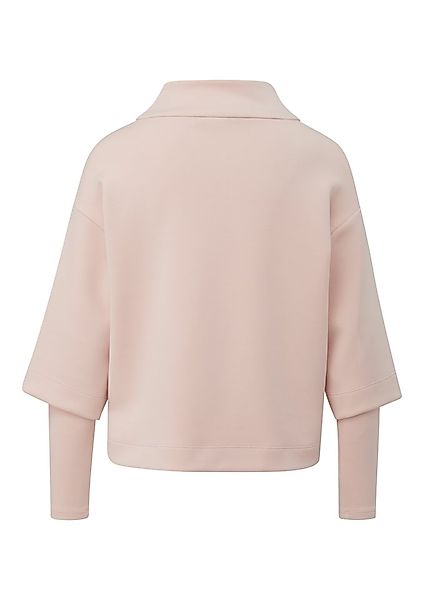 s.Oliver BLACK LABEL Sweatshirt mit großem Stehkragen und Doppellayer-Ärmel günstig online kaufen