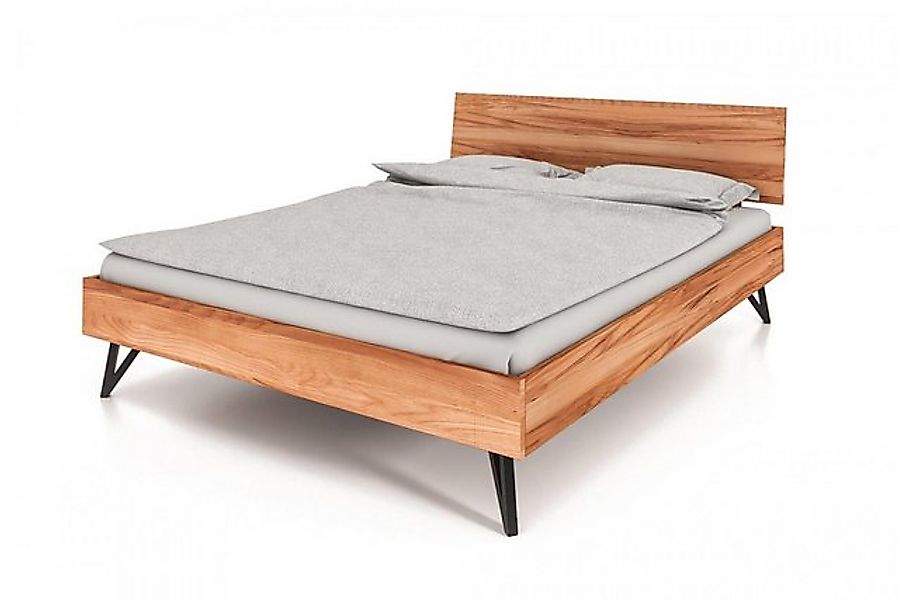 Natur24 Bett Bett Rolo 2 Sonderlänge 180x210 Kernbuche massiv Kopfteil Meta günstig online kaufen